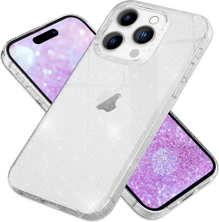 Produktbild Nalia Klare Glitzer Silikon Hülle (Apple iPhone 16 Pro)