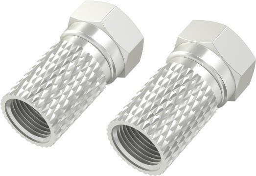 Immagine prodotto Hama Spina F, 6,5 mm, avvitabile, 2 pezzi (Cavi antenna)