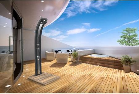 Produktbild Arkema Design Okume Holzboden Solardusche