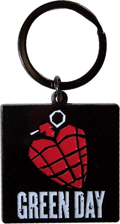 Actual product image Green Day Grenade Logo Keyring