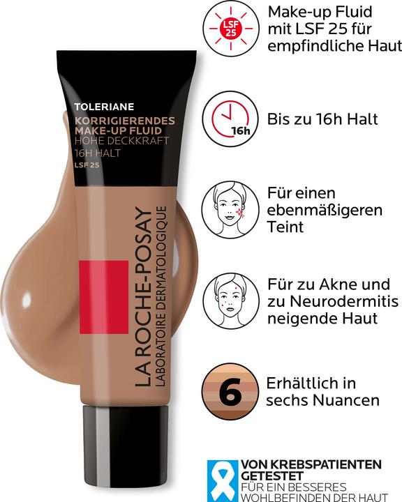 Produktbild La Roche Posay Toleriane fond de teint fluide 15 Tb 30 ml (Nr. 15 - Nude)
