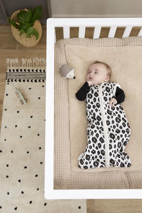 Meyco Baby Waffle Teddy Playpen Pad - sand (80 cm, 100 cm)