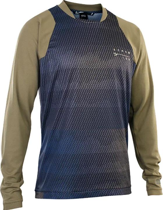 ION Bike Jersey Scrub LS men - dark-mud (S)