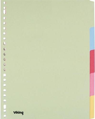 Viking Standard Blanko Register DIN A4 Farbig sortiert Mehrfarbig 5-teilig