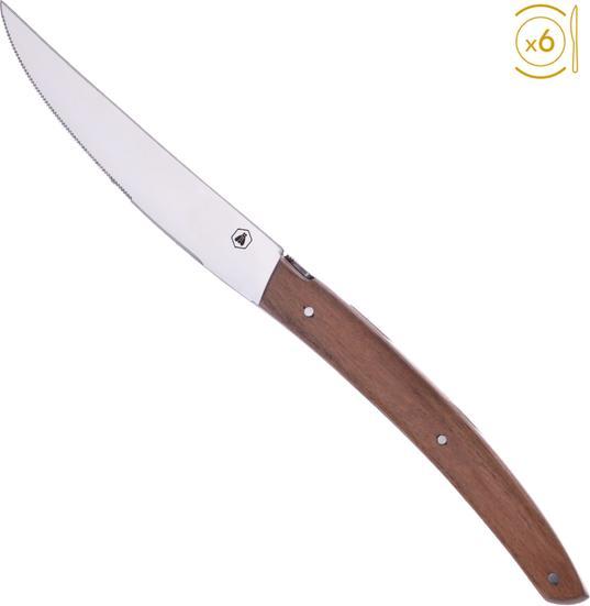 Productafbeelding Laguiole Licht Pakkawood (6 Stuk, Mes)