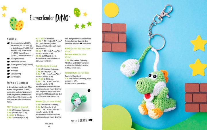 Actual product image Helden der Kindheit – Schlüsselanhänger häkeln (German, Yvonne Rapp, 2023)