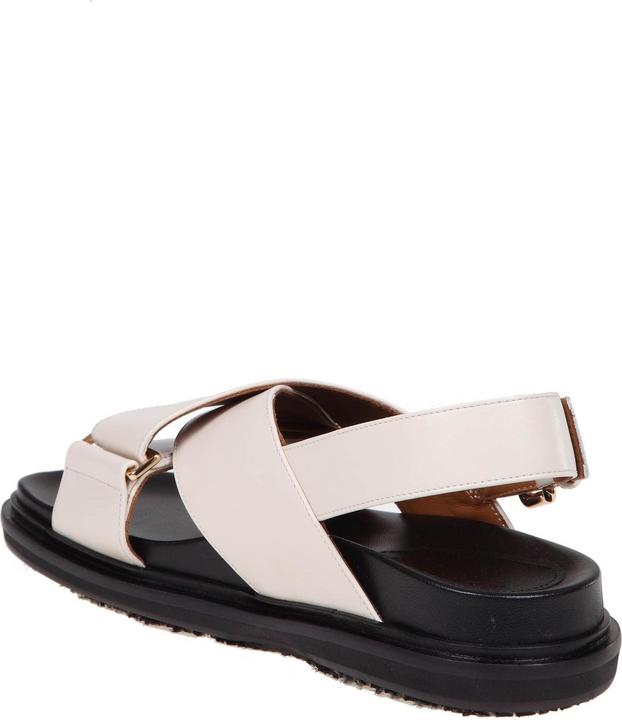 Produktbild Marni fussbett sandal in white leather (37)