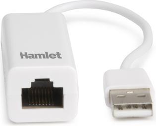 Actual product image Hamlet USB 2.0 to Lan adapter transfer speed up to 10/100 Mbps (USB, RJ45 (1x))