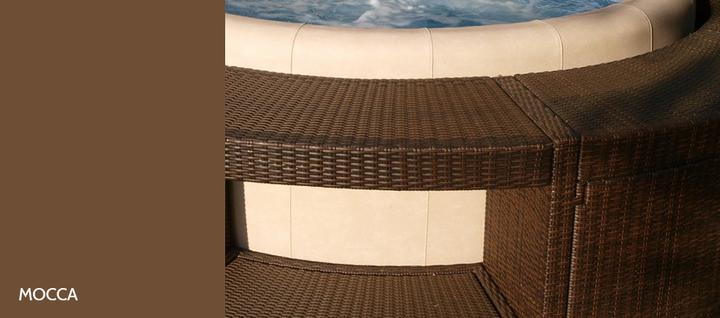 Actual product image Softub Poly Rattan Chill Lounge 220 Mocca