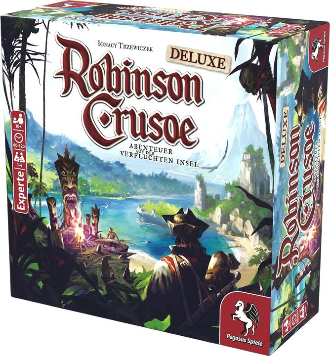 Actual product image Pegasus Robinson Crusoe Deluxe Edition, board game, for 1-4 players, from 10 years (DE-Au (German)