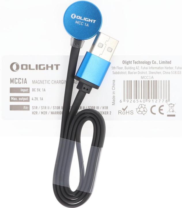 Immagine prodotto Olight Cavo di ricarica magnetico MCC-1A per M2R, S1R, S2R, H1R, Warrior X, MCC1A