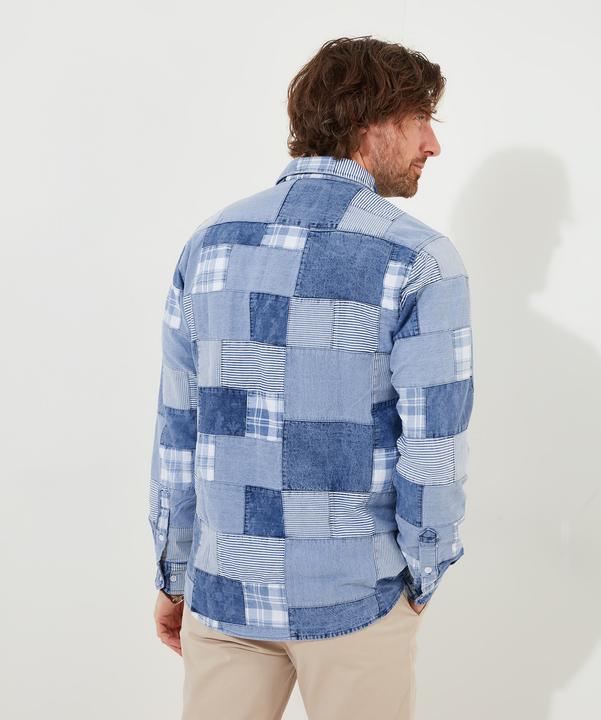 Produktbild Joe Browns Washed Denim Look Patchwork Shirt (XL)