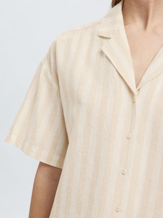 Immagine prodotto Selected Homme Kurzarm Bluse aus Leinengemisch (36)