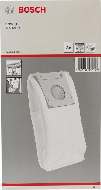 Produktbild Bosch Zubehör Staubbeutel, Papierfilterbeutel passend zu Ventaro (3 x)