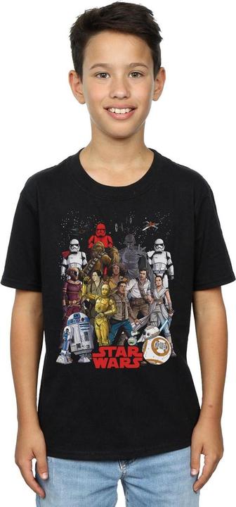 Actual product image Star Wars Boys The Rise Of Skywalker Character Collage T-Shirt (128)