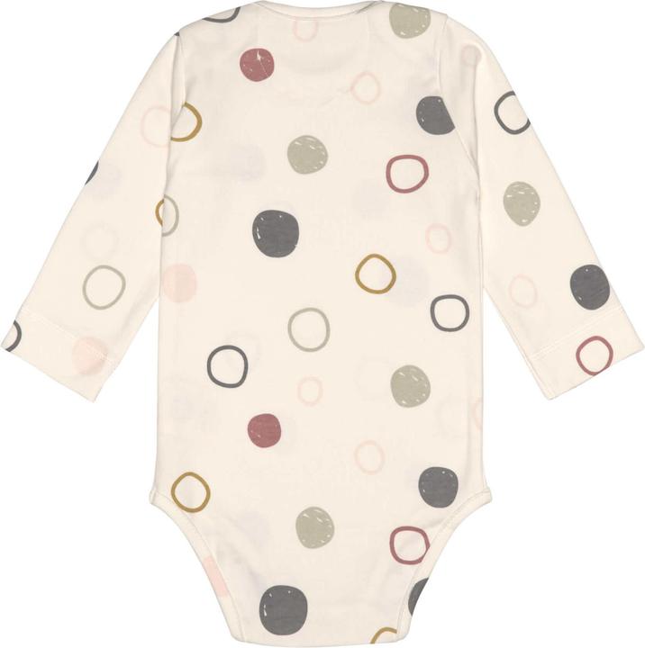 Produktbild Lässig Langarm-Body Kreise Weiss Gr. 86/92 (92)