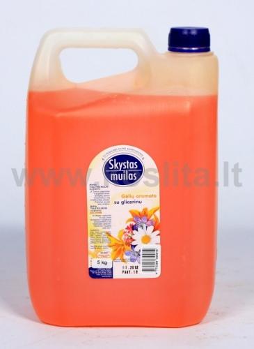 Productafbeelding No Name VLOEIBARE ZEEP BLOEM MET GLIC 5L (5,13KG) (Vloeibare zeep, 5000 ml)