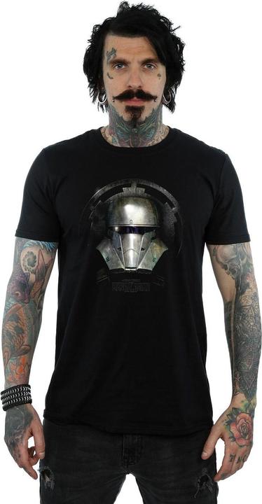 Actual product image Star Wars Mens The Mandalorian Dark Helmet T-Shirt (3XL)