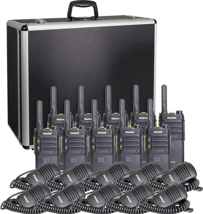 Produktbild Maas Elektronik Team-Set PT-375 KEP-360-K 150114 PMR-Handfunkgerät 10er Set
