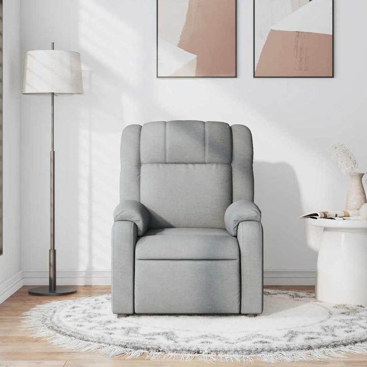 Immagine prodotto VidaXL Sedia da massaggio in tessuto grigio chiaro,Colore: Grigio chiaro,Materiale: Tessuto