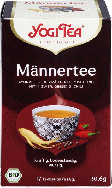 Image du produit Yogi Tea Thé pour hommes mélange de plantes ayurvédiques, 17 sachets filtres (30.60 g)