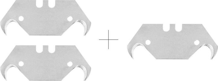 Immagine prodotto Neo Coltello con lama trapezoidale e ad uncino, custodia in metallo con 6 lame
