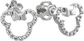 Image du produit Brilio Boucles d'oreilles scintillantes en or blanc Minnie Mouse 239 001 01130 07