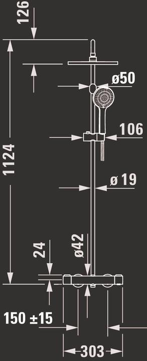 Actual product image Duravit Shower Systems Shower system