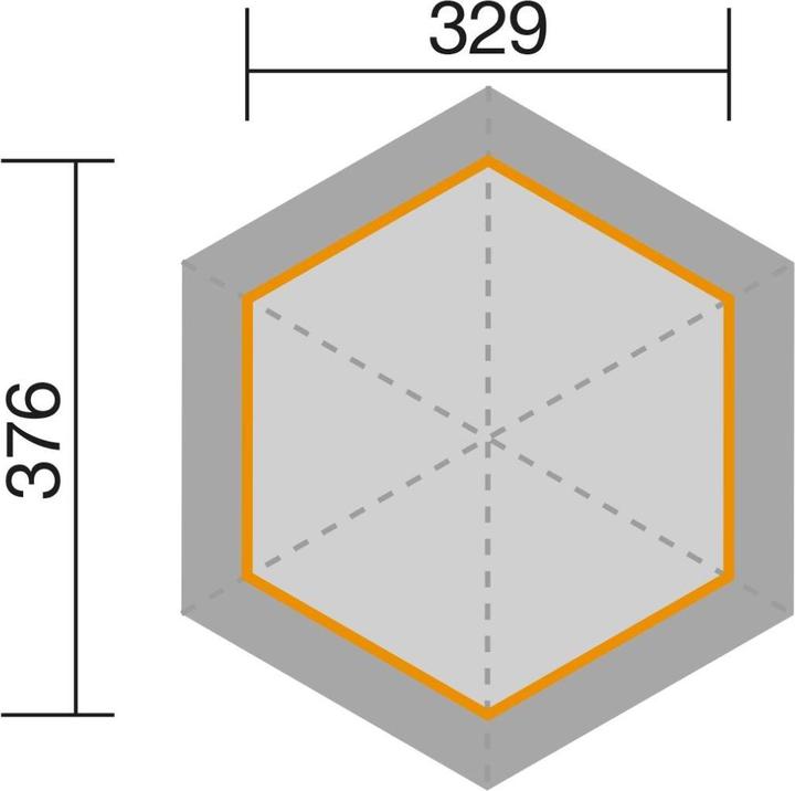 Produktbild Weka Holzbau Pavillon 656 Gr.2 (461 cm, 399 cm)