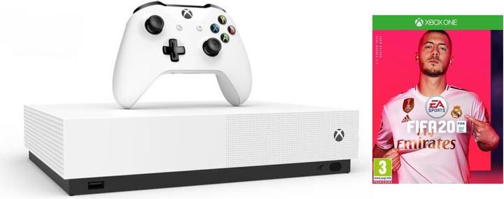 Produktbild Microsoft Xbox One S All Digital Refresh + FIFA 20