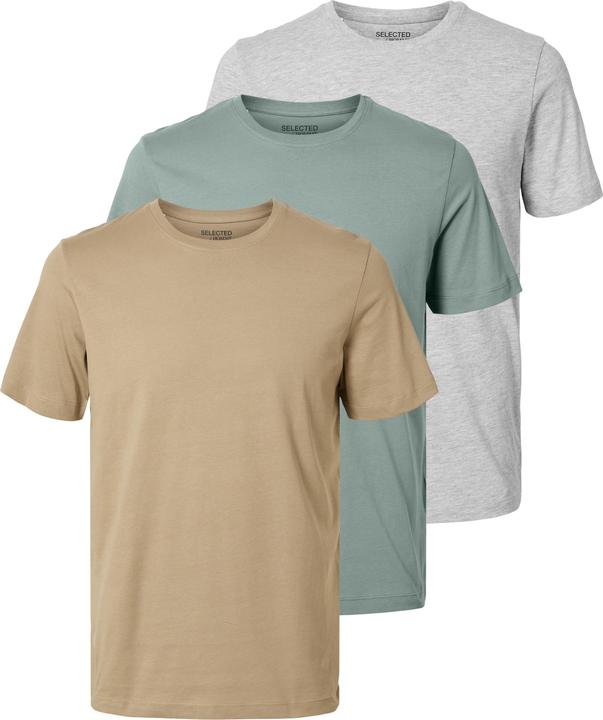 Selected Homme 3er-Pack Baumwoll T-Shirt (XXL)