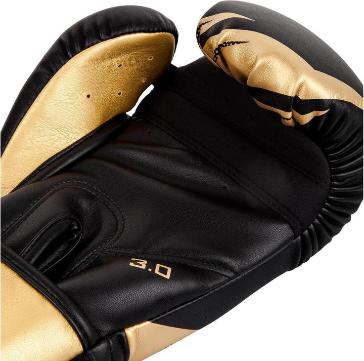 Actual product image Venum Challenger 3.0 Boxing Gloves - Black/Gold (16 OZ, One size)
