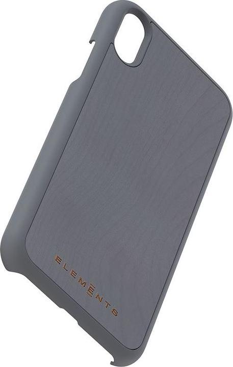 Nordic Elements Gefion Original - Etui pour Iphone Xr avec véritable bois d'érable (gris moyen) (Apple iPhone XR)