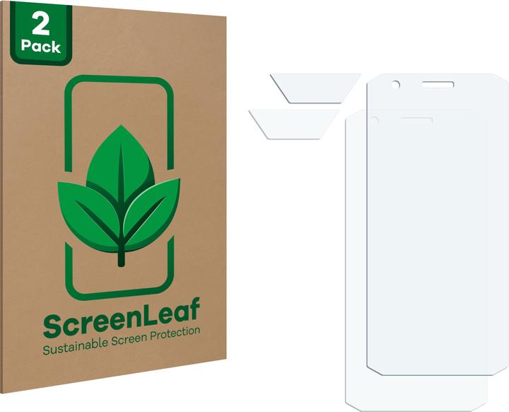 Produktbild ScreenLeaf Schutzfolie nachhaltiger Displayschutz Displayschutzfolie Folie Klar Transparent (2 Stück, Doogee S41 Pro)