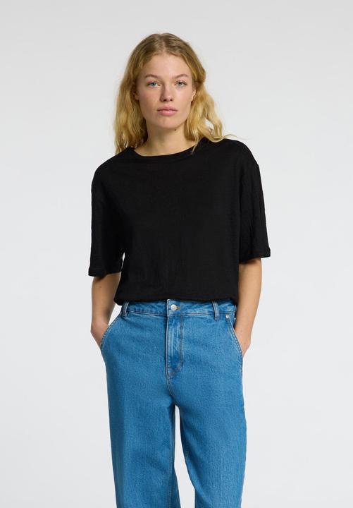 Actual product image Selected Femme Linen T-Shirt (S)