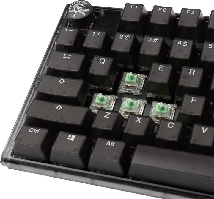 Actual product image Ducky One 3 Aura Black TKL Gaming Keyboard, RGB LED - Gateron Baby Kangaroo (US) (Eng. Int., Cable)