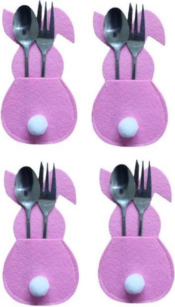 Produktbild MU Style Easter Cutlery Series Bestecktaschen Osterhase (4er Set) (1 x)