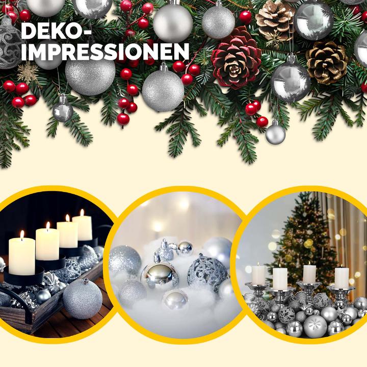 Image du produit Deuba Boules de sapin de Noël (100 -pièce)