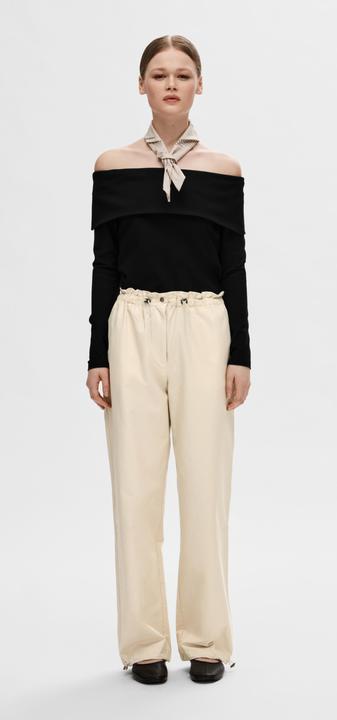 Actual product image Selected Femme Long Sleeve Off Shoulder Top (L)