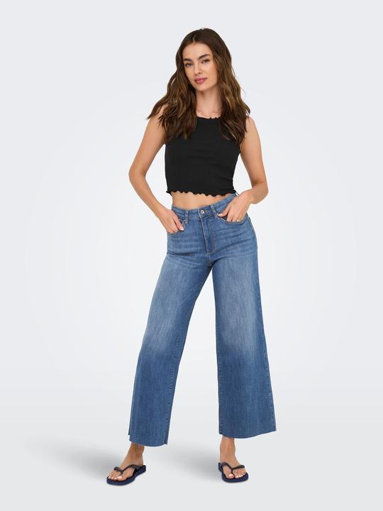 Produktbild Only ONLANN-MADISON Hohe Taille Verkürzt Jeans Jeans mit weitem Bein (32)