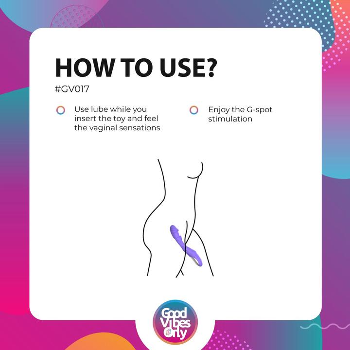 Productafbeelding Good Vibes Only Vlas - Vibrerende dildo met stimulator op punt G