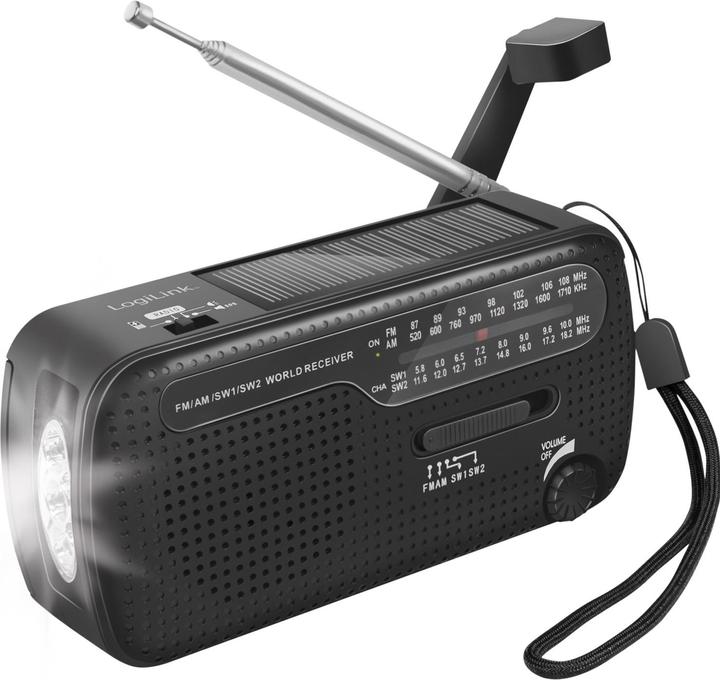 Produktbild LogiLink Dynamo-Handkurbel-Radio (UKW, MW, KW)
