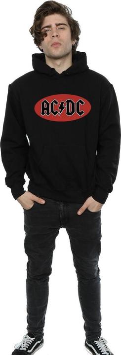 Actual product image AC/DC Mens Red Circle Logo Hoodie (M)