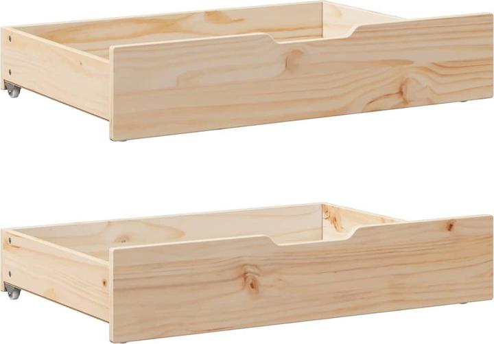 Image du produit VidaXL Tiroirs de lit avec roulettes 2 pcs.