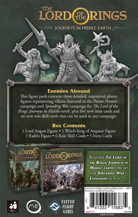Actual product image FFG FFGD0181 - Der Herr der Ringe : Reise durch Mittelerde - Geisseln der wüsten Lande, 1-5 Spieler (German)