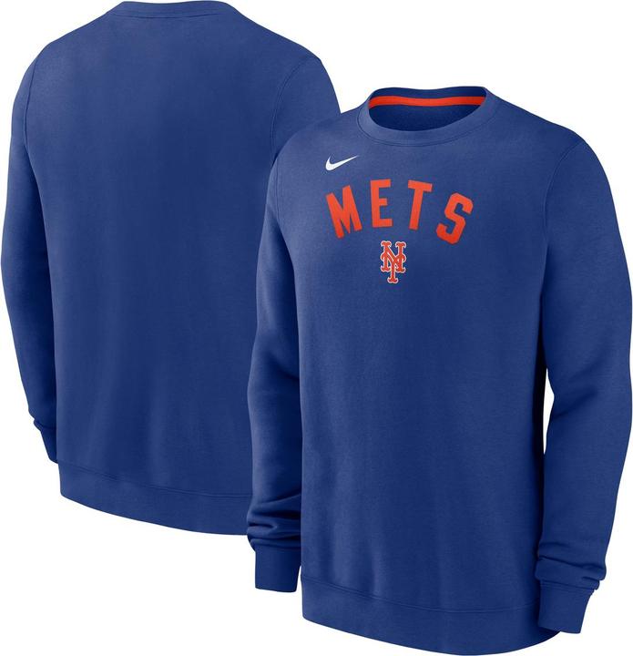 Nike New York Mets Classic Twill Crew Neck Fleece M (M)
