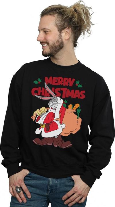 Immagine prodotto Looney Tunes Santa Bugs Bunny Felpa Uomo (5XL)