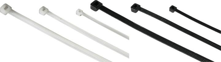 Actual product image Hama Cable tie set, 2.5 x 100/150/200 mm, black, 150 pieces (Plastic cable ties, 200 mm, 150 pcs.)