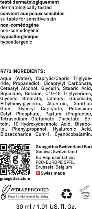 Produktbild Grangettes beruhigende gesichtscreme (30 ml, Nachtcreme)
