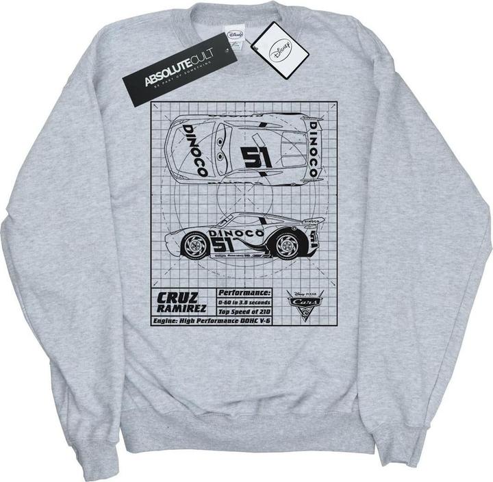 Immagine prodotto Disney Cars Cruz Ramirez Blueprint Felpa Ragazze (116)